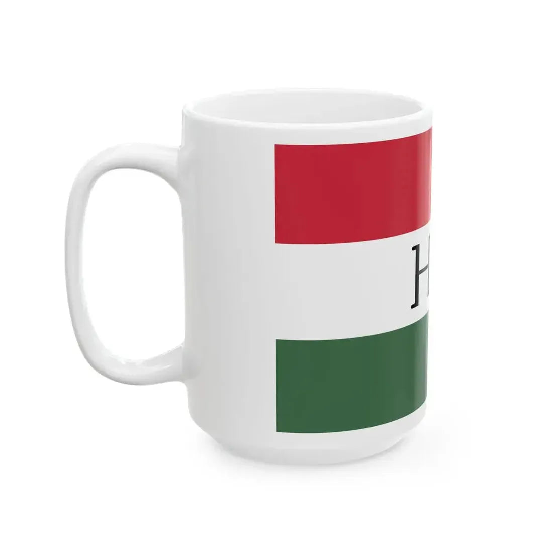 Flag of the Command of a Division of the Hungarian National Army 1919 (Hungary) White Coffee Mug - Go Mug Yourself