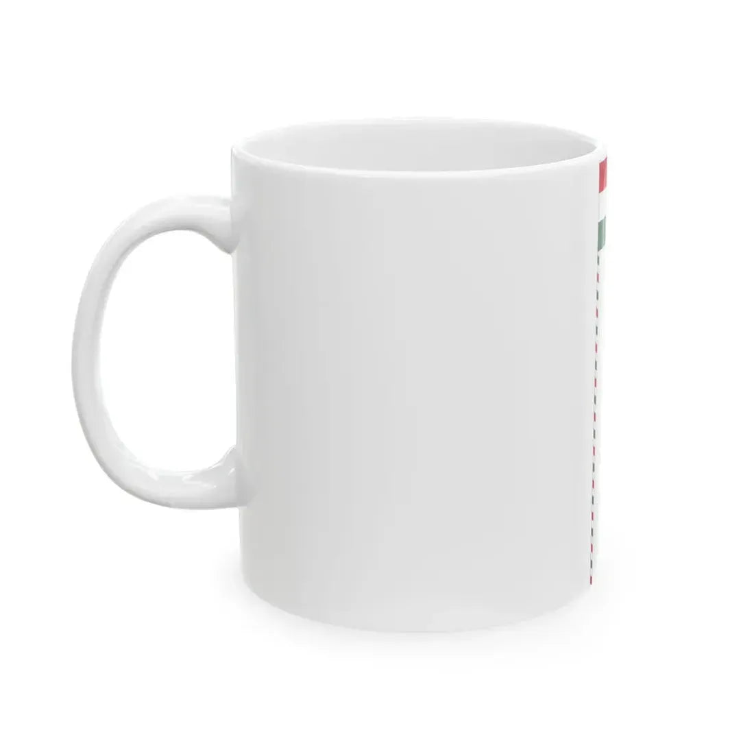 Flag of the Command of a Division of the Hungarian National Army 1919 with staff (Hungary) White Coffee Mug - Go Mug Yourself