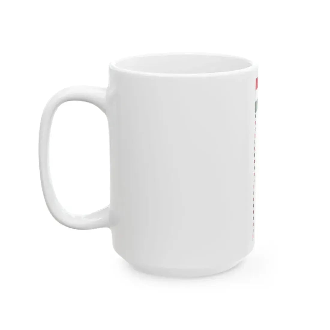 Flag of the Command of a Division of the Hungarian National Army 1919 with staff (Hungary) White Coffee Mug - Go Mug Yourself