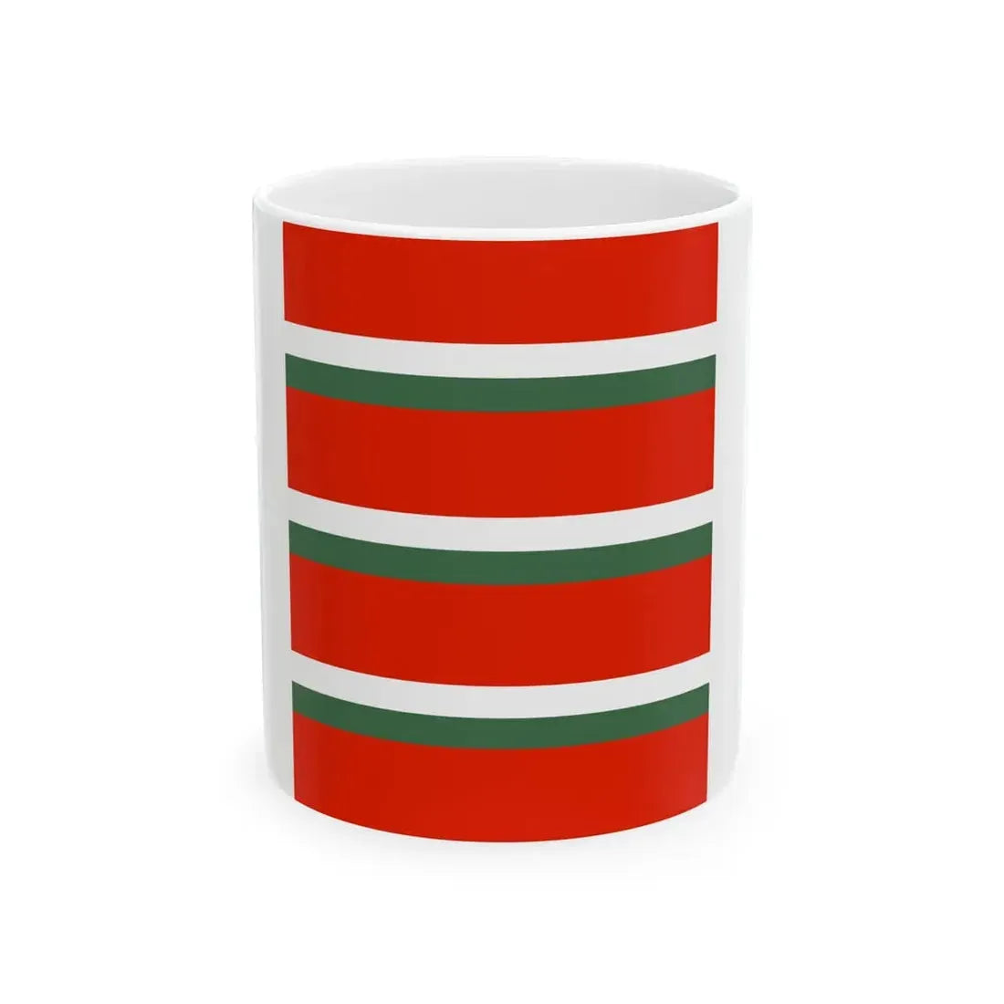 Flag of the Command of an Artillery Regiment of the Royal Hungarian Defence Forces 1928 (Hungary) White Coffee Mug 11oz - Go Mug Yourself