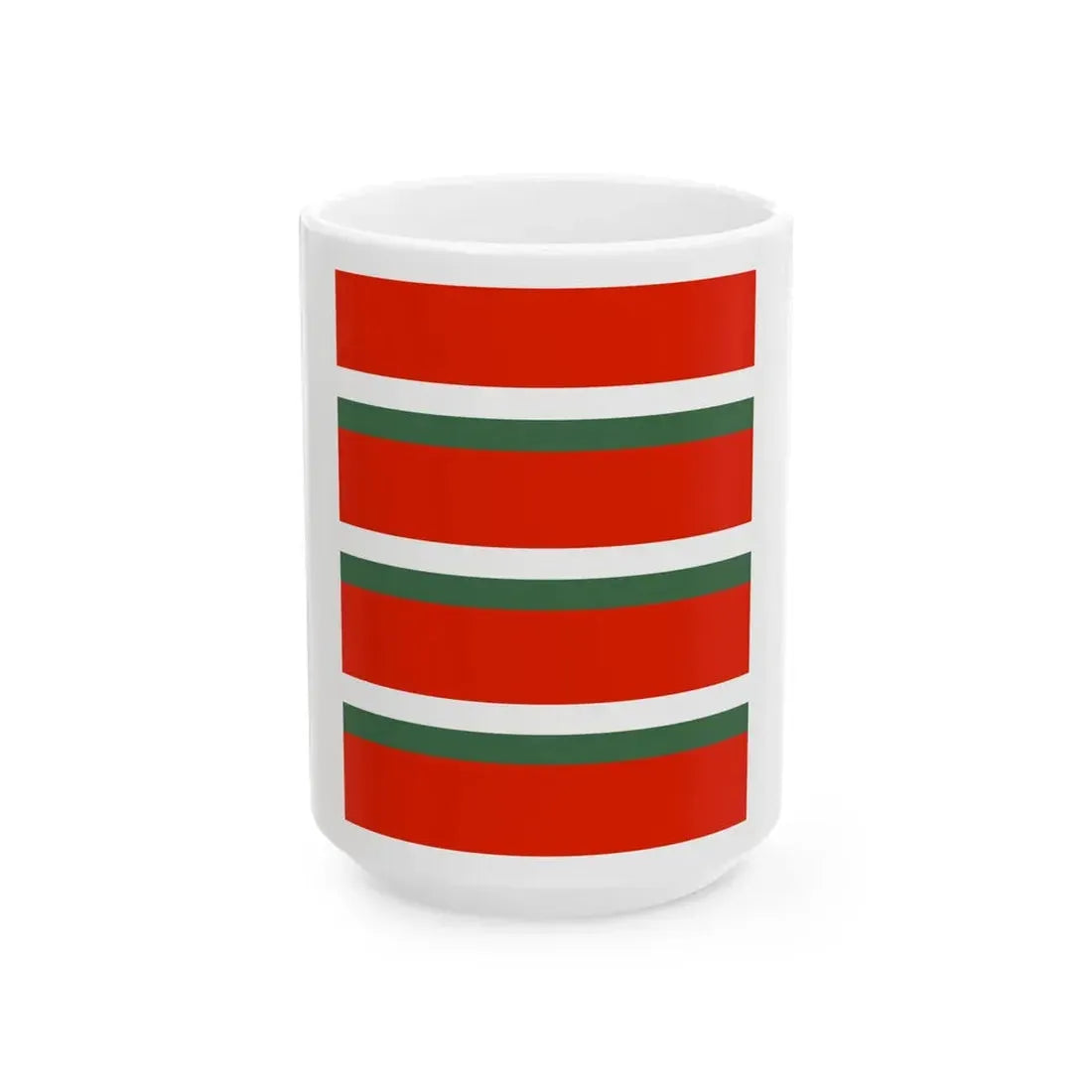 Flag of the Command of an Artillery Regiment of the Royal Hungarian Defence Forces 1928 (Hungary) White Coffee Mug 15oz - Go Mug Yourself