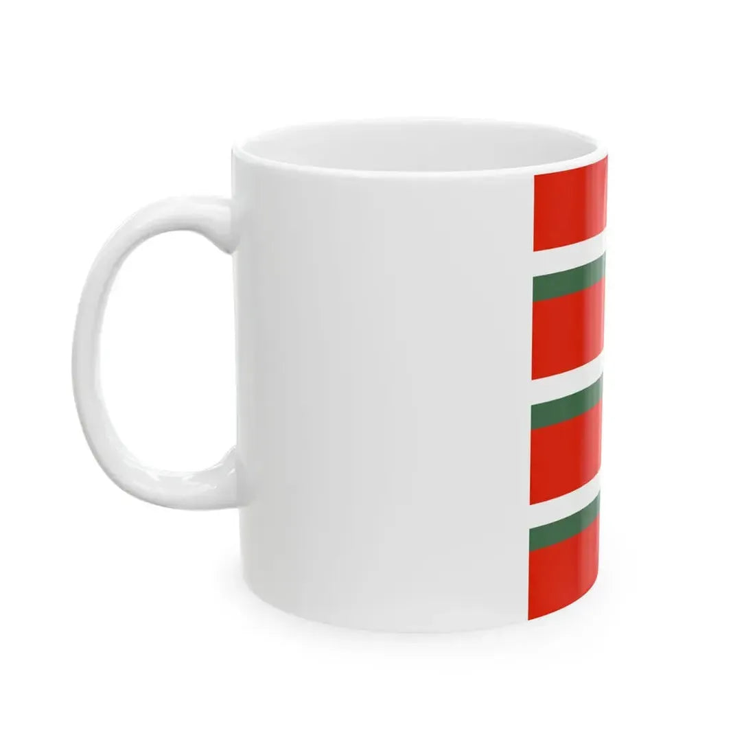 Flag of the Command of an Artillery Regiment of the Royal Hungarian Defence Forces 1928 (Hungary) White Coffee Mug - Go Mug Yourself