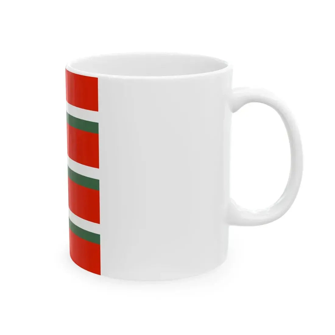 Flag of the Command of an Artillery Regiment of the Royal Hungarian Defence Forces 1928 (Hungary) White Coffee Mug - Go Mug Yourself