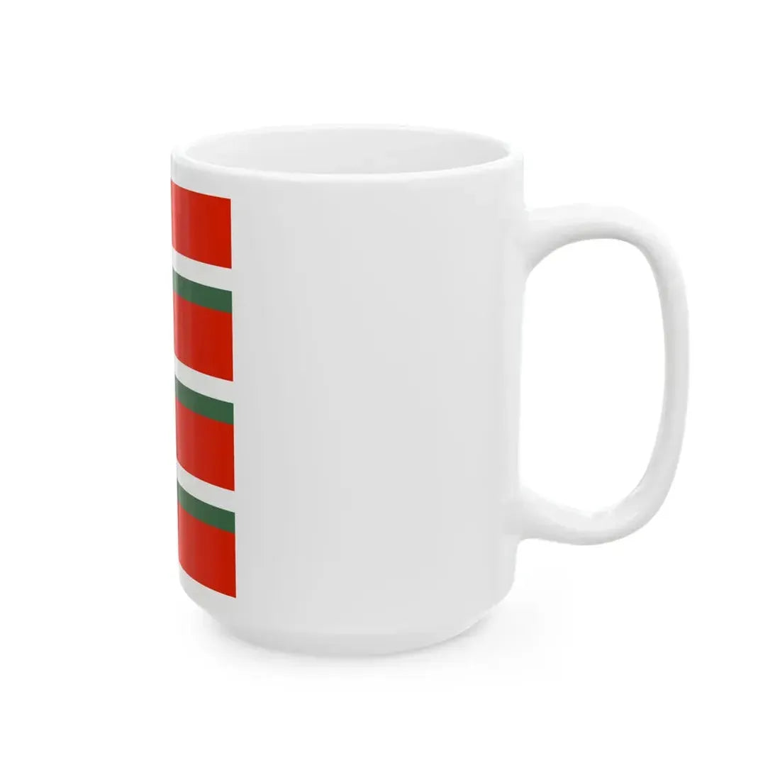 Flag of the Command of an Artillery Regiment of the Royal Hungarian Defence Forces 1928 (Hungary) White Coffee Mug - Go Mug Yourself