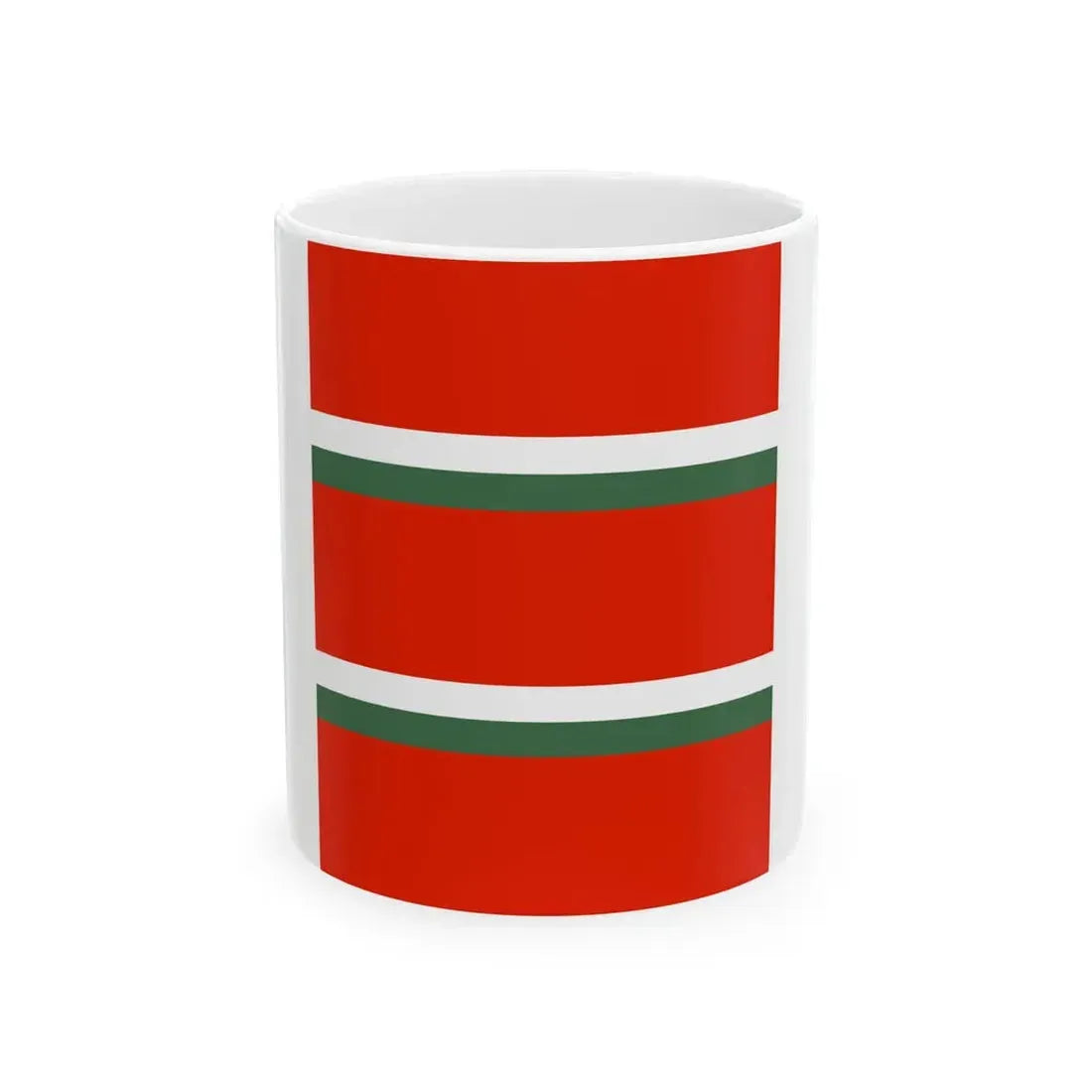 Flag of the Command of an Independent Artillery Battalion of the Royal Hungarian Defence Forces 1928 (Hungary) White Coffee Mug 11oz - Go Mug Yourself