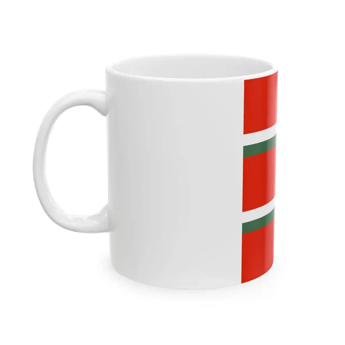 Flag of the Command of an Independent Artillery Battalion of the Royal Hungarian Defence Forces 1928 (Hungary) White Coffee Mug - Go Mug Yourself