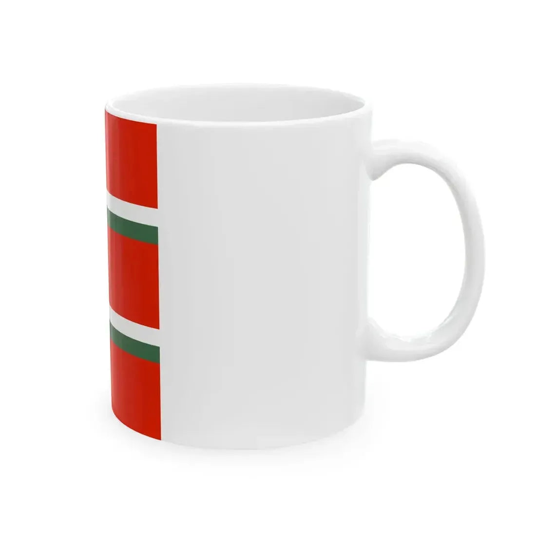 Flag of the Command of an Independent Artillery Battalion of the Royal Hungarian Defence Forces 1928 (Hungary) White Coffee Mug - Go Mug Yourself