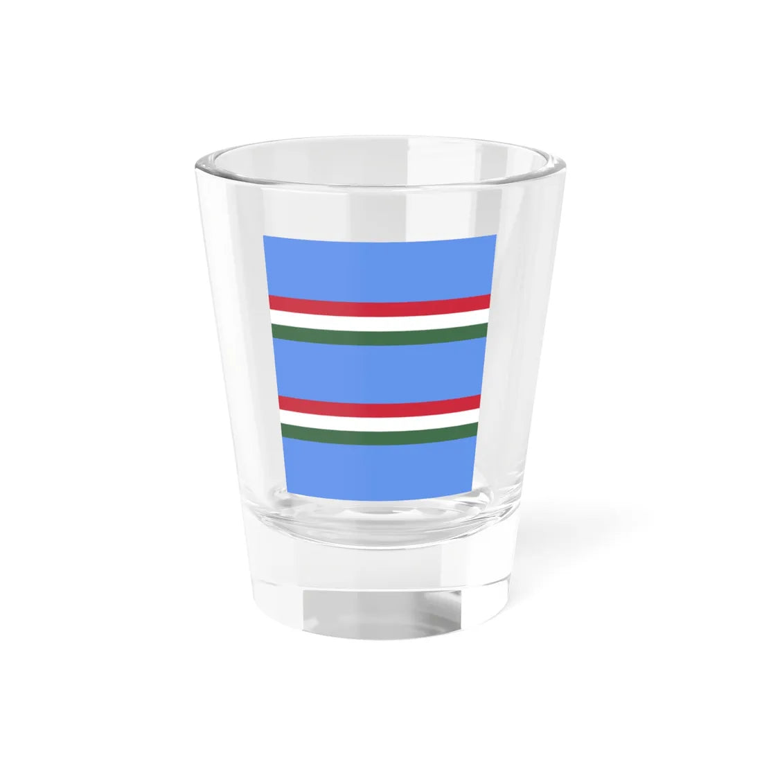 Flag of the Command of an Independent Cavalry Battalion of the Royal Hungarian Defence Forces 1928 (Hungary) Shot Glass 1.5oz 1.5oz - Go Mug Yourself