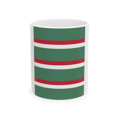 Flag of the Command of an Infantry Regiment of the Royal Hungarian Defence Forces 1928 (Hungary) White Coffee Mug 11oz - Go Mug Yourself