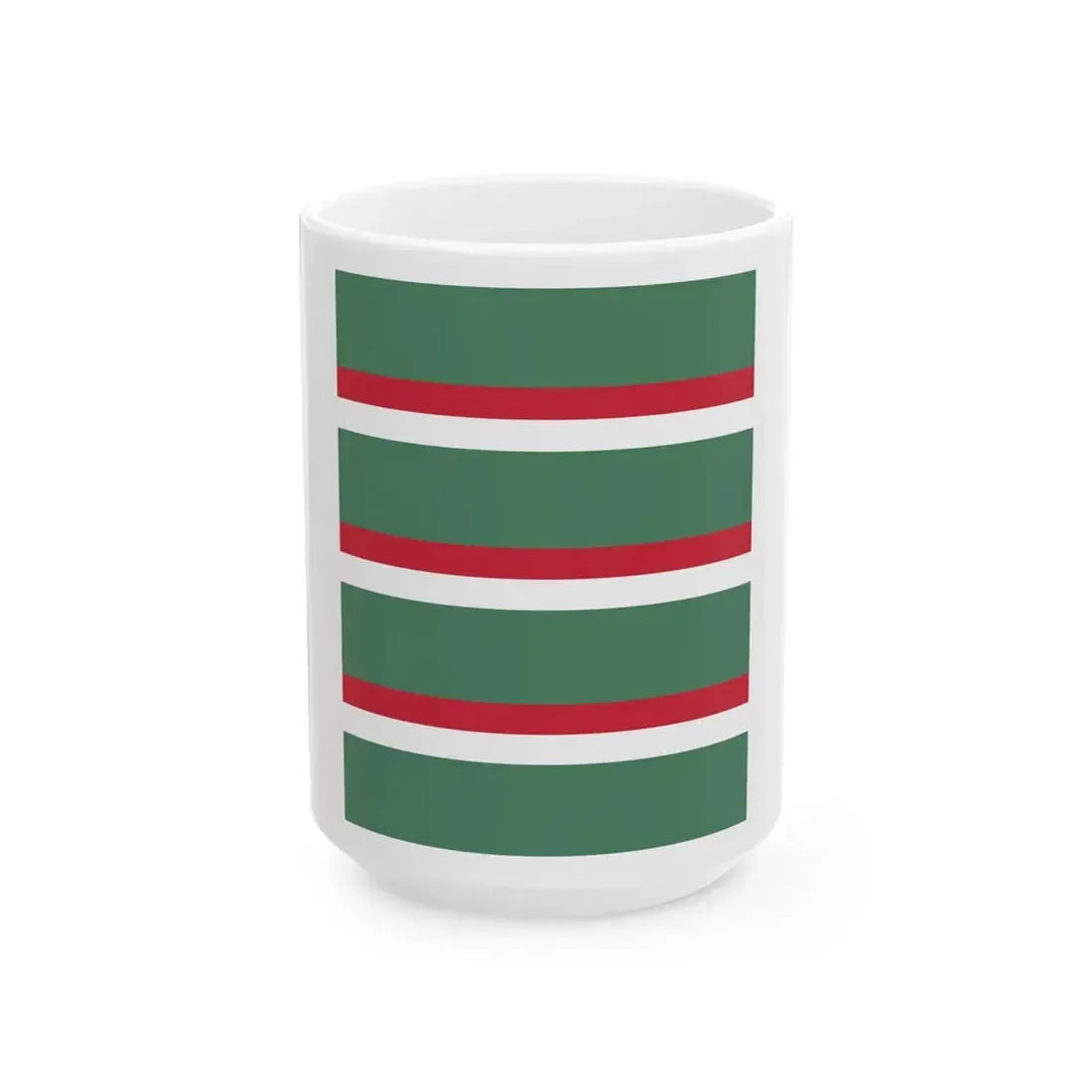 Flag of the Command of an Infantry Regiment of the Royal Hungarian Defence Forces 1928 (Hungary) White Coffee Mug 15oz - Go Mug Yourself