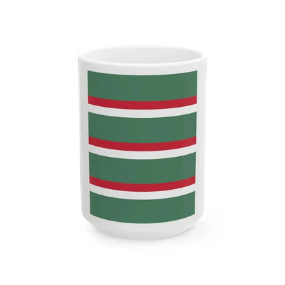 Flag of the Command of an Infantry Regiment of the Royal Hungarian Defence Forces 1928 (Hungary) White Coffee Mug 15oz - Go Mug Yourself