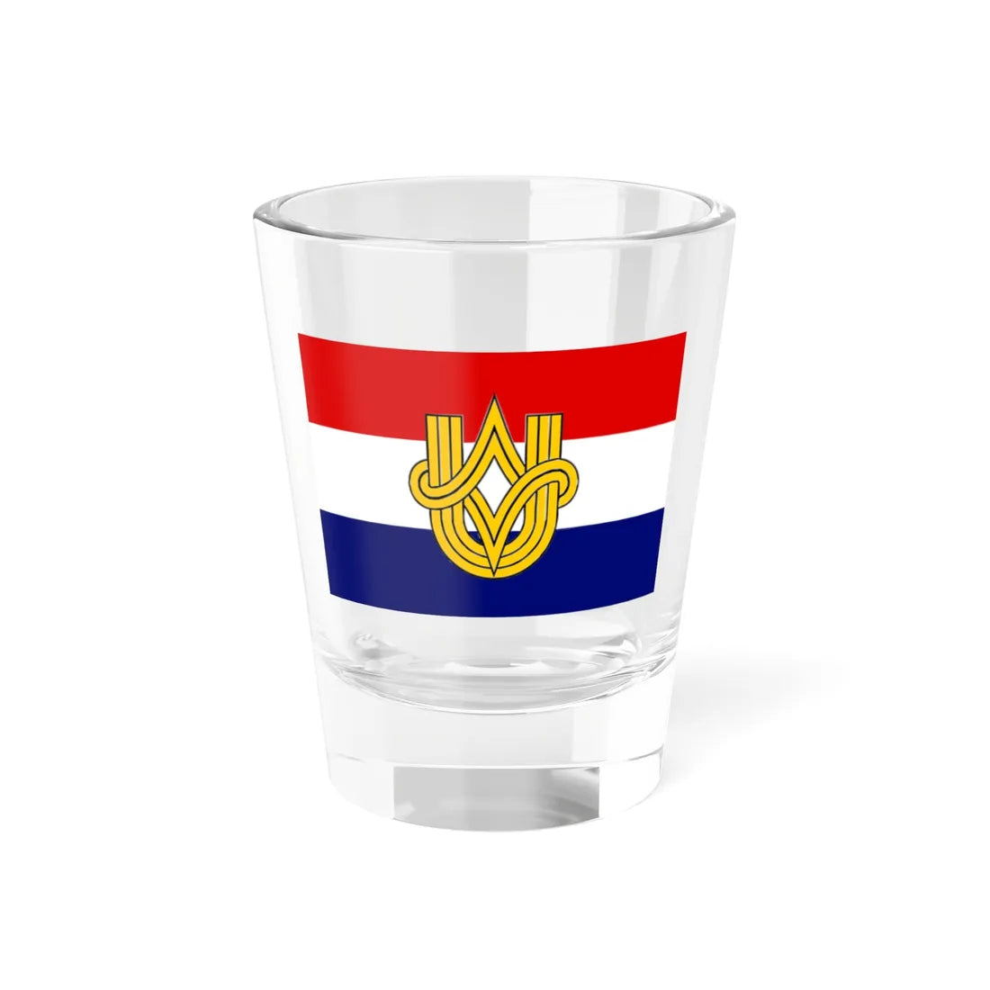 Flag of the Command of the Ustasha Youth (Croatia) Shot Glass 1.5oz 1.5oz - Go Mug Yourself