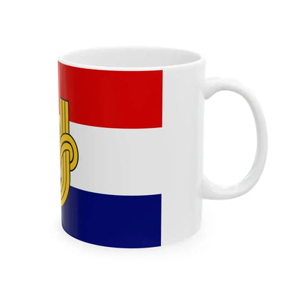 Flag of the Command of the Ustasha Youth (Croatia) White Coffee Mug - Go Mug Yourself
