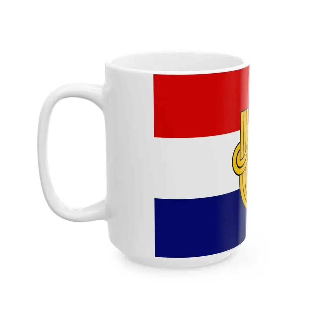 Flag of the Command of the Ustasha Youth (Croatia) White Coffee Mug - Go Mug Yourself