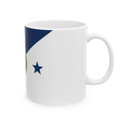 Flag of the Commandant of the United States Coast Guard (United States) White Coffee Mug - Go Mug Yourself