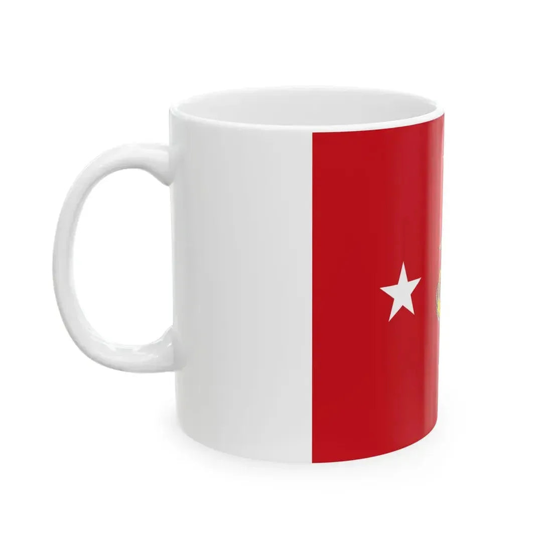 Flag of the Commandant of the United States Marine Corps (United States) White Coffee Mug - Go Mug Yourself