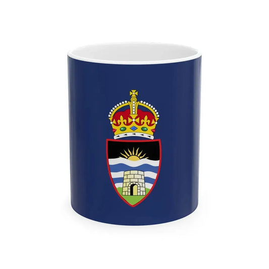 Flag of the Commander in Chief of Antigua and Barbuda (Antigua and Barbuda) White Coffee Mug 11oz - Go Mug Yourself