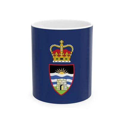Flag of the Commander in Chief of Antigua and Barbuda pre 2023 (Antigua and Barbuda) White Coffee Mug 11oz - Go Mug Yourself