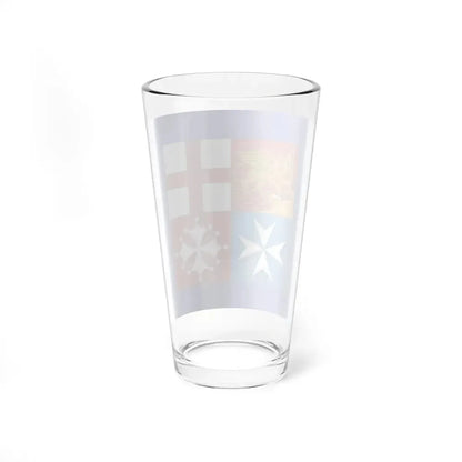 Flag of the commander in chief of the naval forces of Italy (Italy) Pint Glass 16oz - Go Mug Yourself