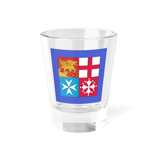 Flag of the commander in chief of the naval forces of Italy (Italy) Shot Glass 1.5oz 1.5oz - Go Mug Yourself