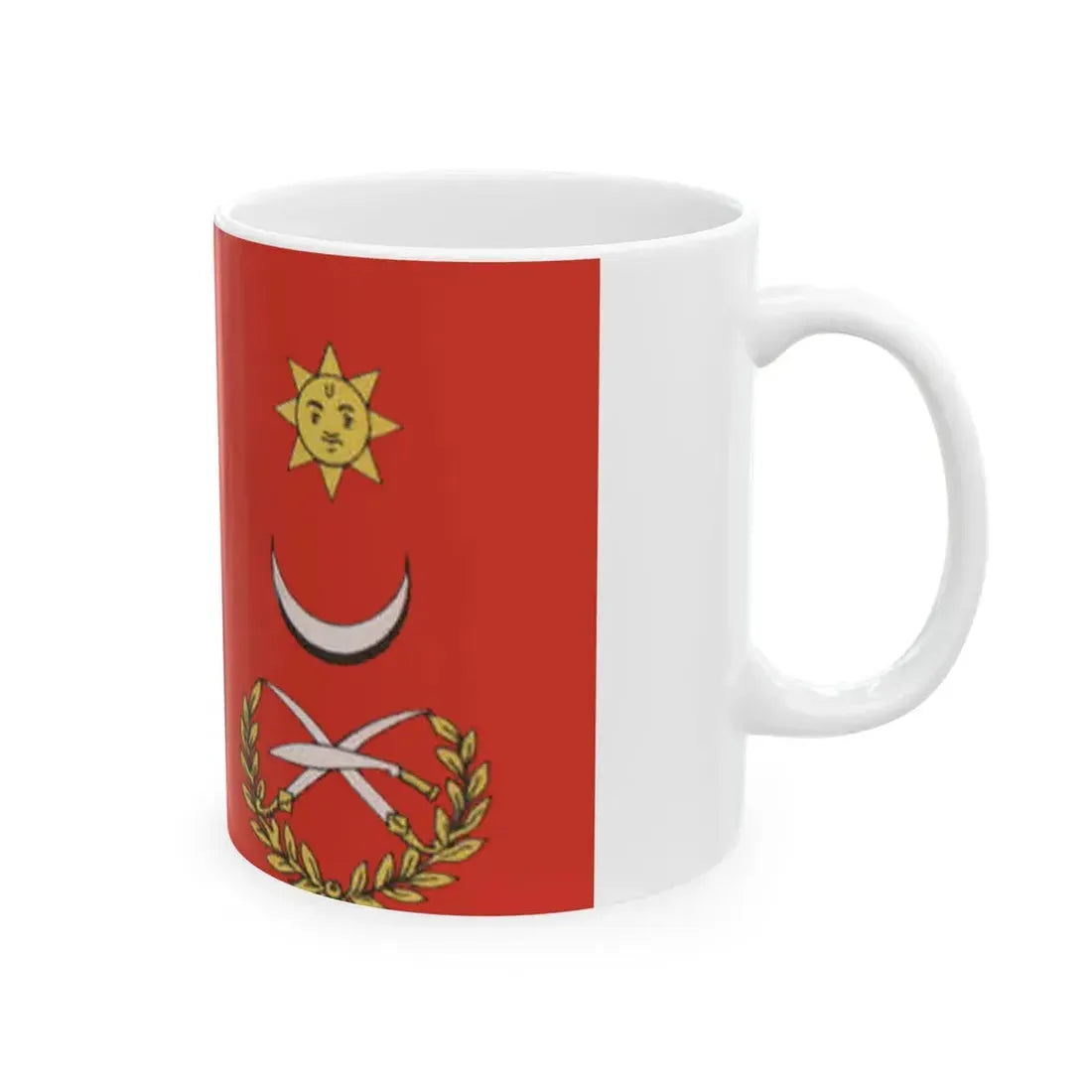 Flag of the Commander-in-Chief of the Nepal Army circa 1969 (Nepal) White Coffee Mug - Go Mug Yourself