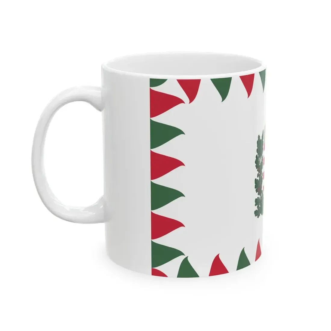 Flag of the Commander of a Corps of the Royal Hungarian Defence Forces 1939-1945 afloat (Hungary) White Coffee Mug - Go Mug Yourself