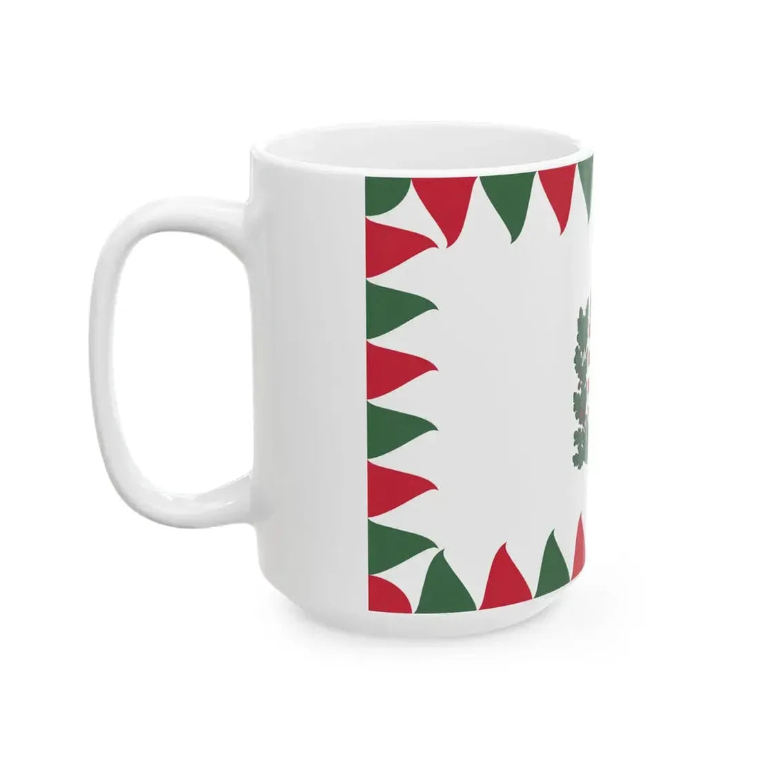Flag of the Commander of a Corps of the Royal Hungarian Defence Forces 1939-1945 afloat (Hungary) White Coffee Mug - Go Mug Yourself