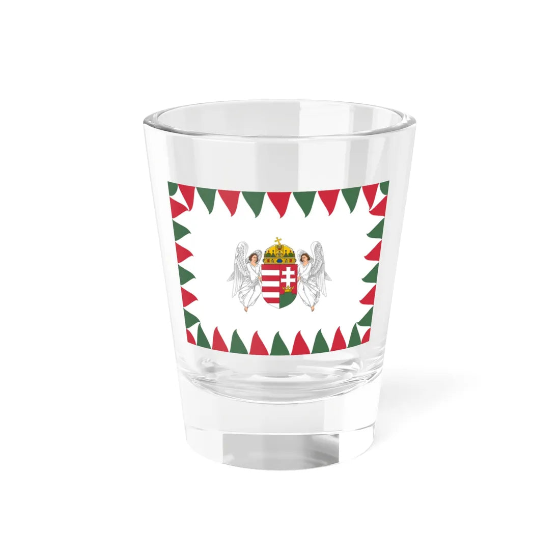 Flag of the Commander of an Army of the Royal Hungarian Defence Forces 1940-1945 (Hungary) Shot Glass 1.5oz 1.5oz - Go Mug Yourself