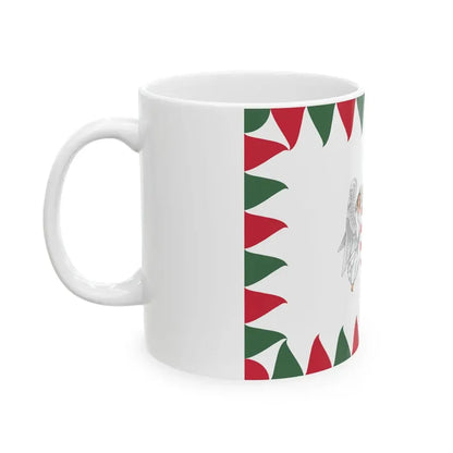 Flag of the Commander of an Army of the Royal Hungarian Defence Forces 1940-1945 (Hungary) White Coffee Mug - Go Mug Yourself