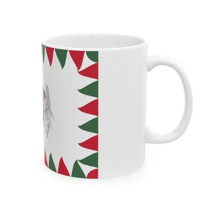 Flag of the Commander of an Army of the Royal Hungarian Defence Forces 1940-1945 (Hungary) White Coffee Mug - Go Mug Yourself