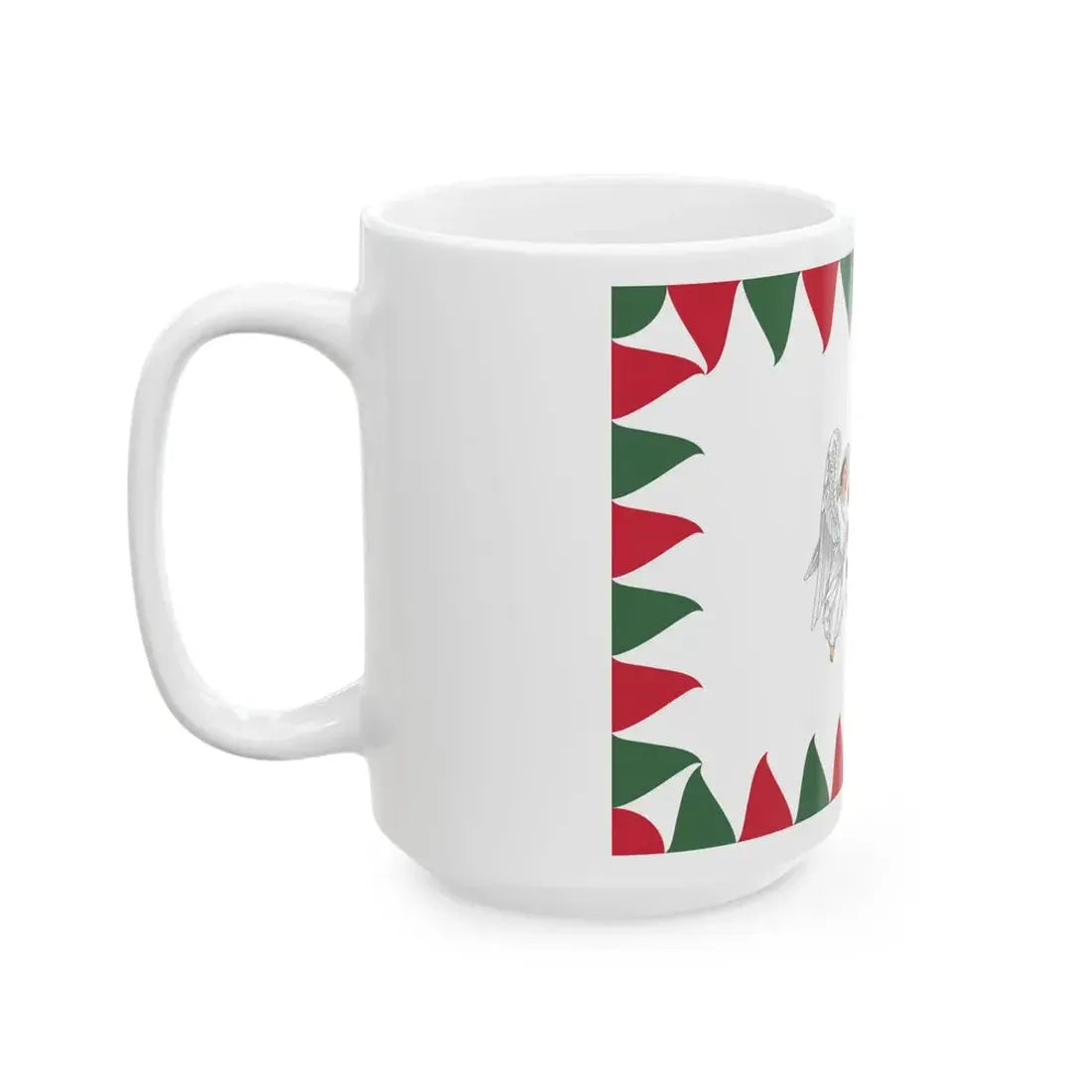 Flag of the Commander of an Army of the Royal Hungarian Defence Forces 1940-1945 (Hungary) White Coffee Mug - Go Mug Yourself