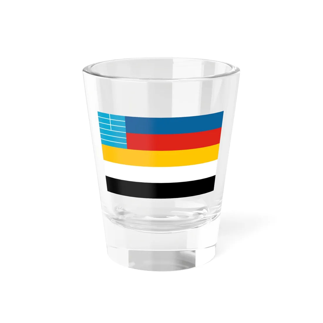 Flag of the Commander of Minelayers of Beiyang Fleet 1890-1909 (China) Shot Glass 1.5oz 1.5oz - Go Mug Yourself