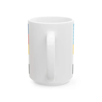 Flag of the Commander of Minelayers of Beiyang Fleet 1890-1909 (China) White Coffee Mug - Go Mug Yourself