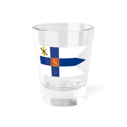 Flag of the commander of the Finnish Defence Forces 1920-1971 (Finland) Shot Glass 1.5oz 1.5oz - Go Mug Yourself