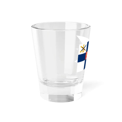 Flag of the commander of the Finnish Defence Forces (Finland) Shot Glass 1.5oz - Go Mug Yourself