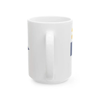Flag of the Commander of the Finnish Navy (Finland) White Coffee Mug - Go Mug Yourself