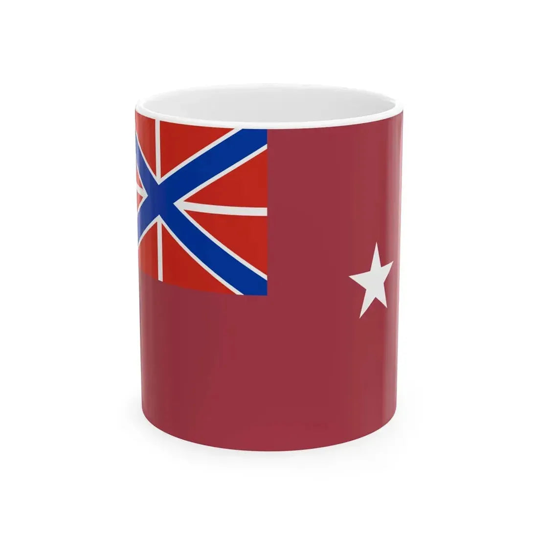 Flag of the commander of the marine military unit of the National Guard of Russia (Russia) White Coffee Mug 11oz - Go Mug Yourself