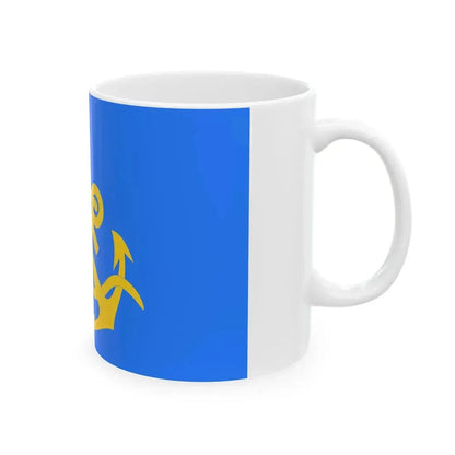 Flag of the Commander of the Naval Forces of Algeria to 2004 (Algeria) White Coffee Mug - Go Mug Yourself