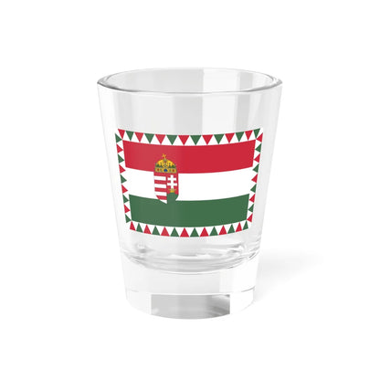 Flag of the Commander of the Royal Hungarian River Guard 1921-1939 (Hungary) Shot Glass 1.5oz 1.5oz - Go Mug Yourself