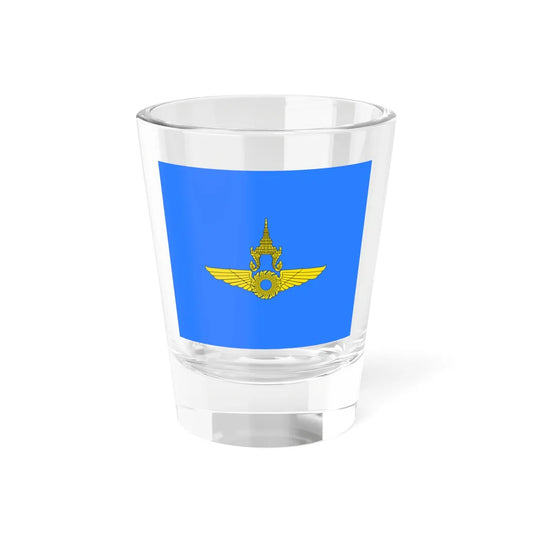 Flag of the Commander of the Siamese Air Force 1936-1979 (Cambodia) Shot Glass 1.5oz 1.5oz - Go Mug Yourself