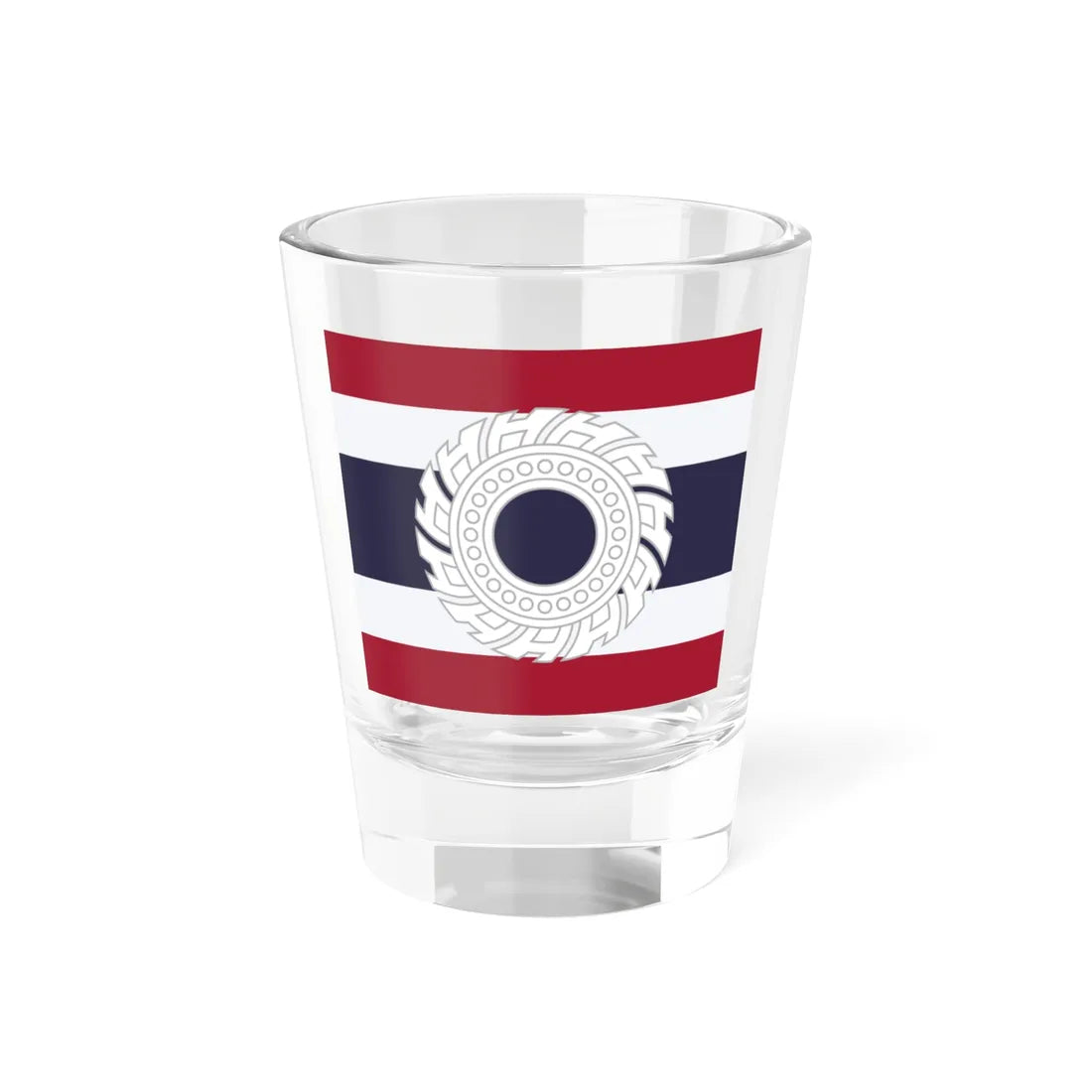 Flag of the Commander of the Siamese Army 1936 - 1938 (Cambodia) Shot Glass 1.5oz 1.5oz - Go Mug Yourself