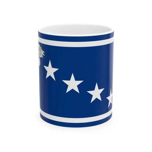 Flag of the commanding general of the Carabinieri (Italy) White Coffee Mug 11oz - Go Mug Yourself