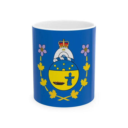 Flag of the Commissioner of Nunavut (Canada) White Coffee Mug 11oz - Go Mug Yourself