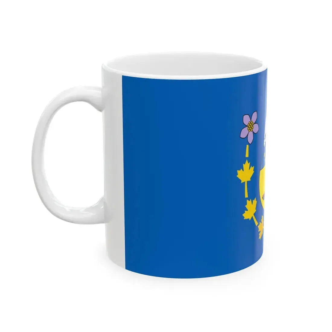 Flag of the Commissioner of Nunavut (Canada) White Coffee Mug - Go Mug Yourself