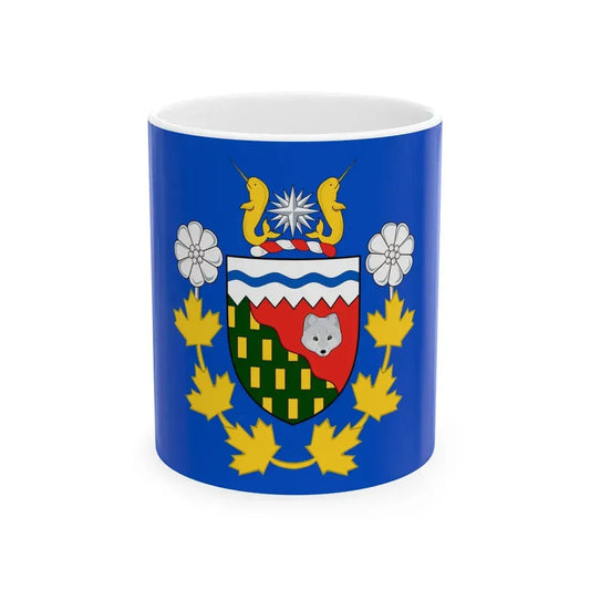 Flag of the Commissioner of the Northwest Territories (Canada) White Coffee Mug 11oz - Go Mug Yourself