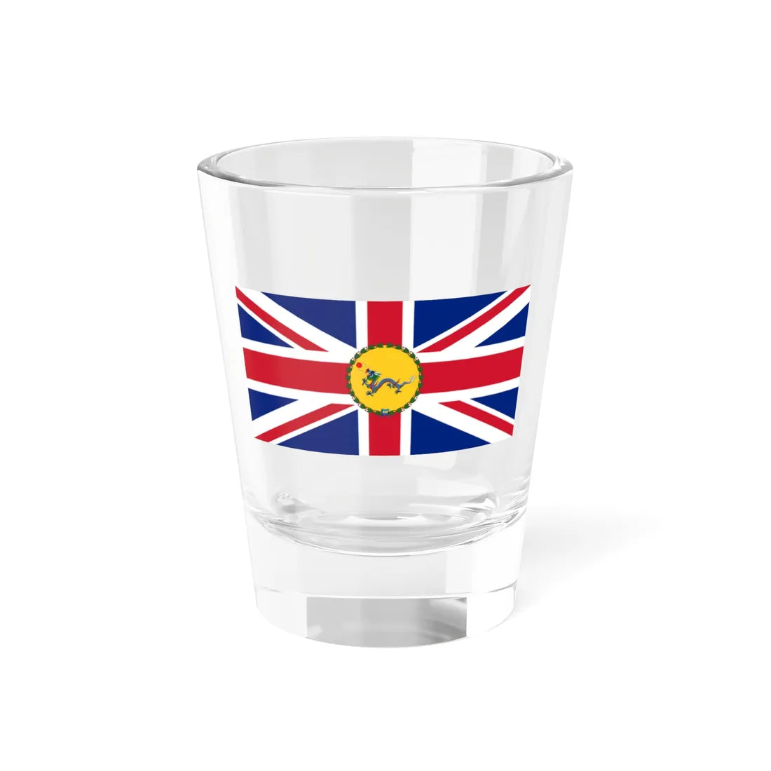 Flag of the Commissioner of Weihaiwei 1899-1903 (China) Shot Glass 1.5oz 1.5oz - Go Mug Yourself