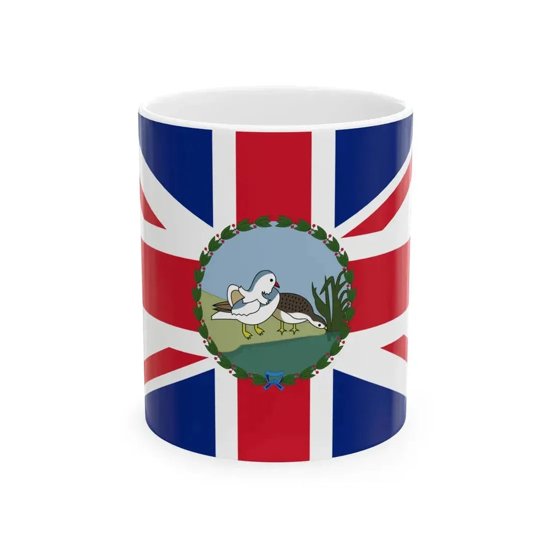 Flag of the Commissioner of Weihaiwei 1903-1930 (China) White Coffee Mug 11oz - Go Mug Yourself