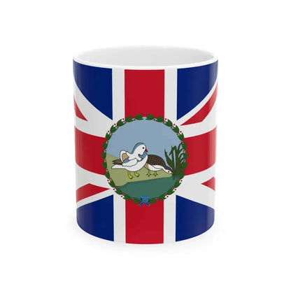 Flag of the Commissioner of Weihaiwei 1903-1930 (China) White Coffee Mug 11oz - Go Mug Yourself