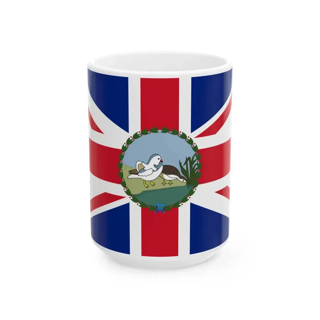 Flag of the Commissioner of Weihaiwei 1903-1930 (China) White Coffee Mug 15oz - Go Mug Yourself