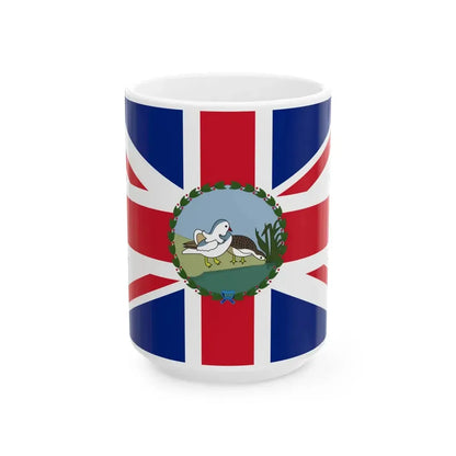 Flag of the Commissioner of Weihaiwei 1903-1930 (China) White Coffee Mug 15oz - Go Mug Yourself